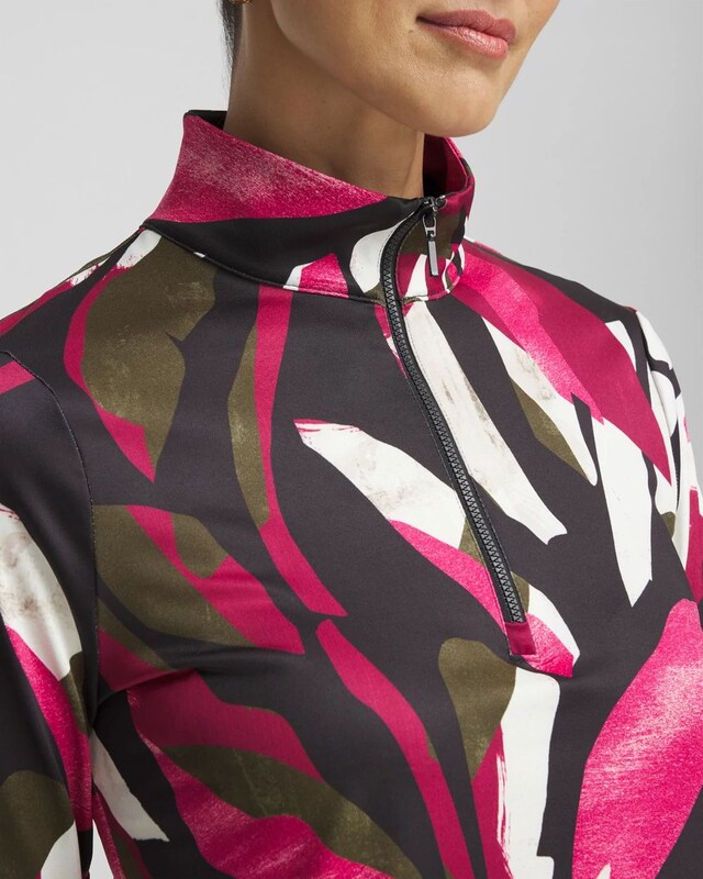 Zenergy UPF Abstract Half Zip Top - image 4